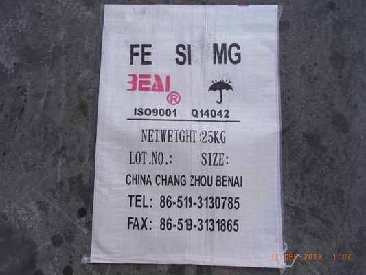 Solid And Brittle Ferro Silicon Magnesium Alloy With Si / Mg / Ca For Iron Casting