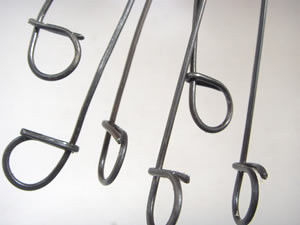 Bar 16 Gague Binding Galvanized Iron Wire , PVC Coated Loop Tie Wire