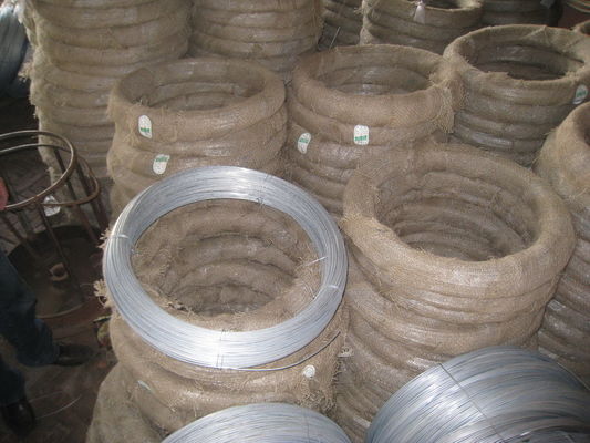 50kg to 500kg Zinc Soft Flexible Galvanized Iron Wire , Electric Steel Wire Small Coils